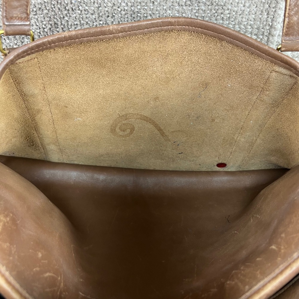 Vintage Coach Brown Leather Tote Bag Briefcase Made in USA 63158806 - Picture 4 of 9
